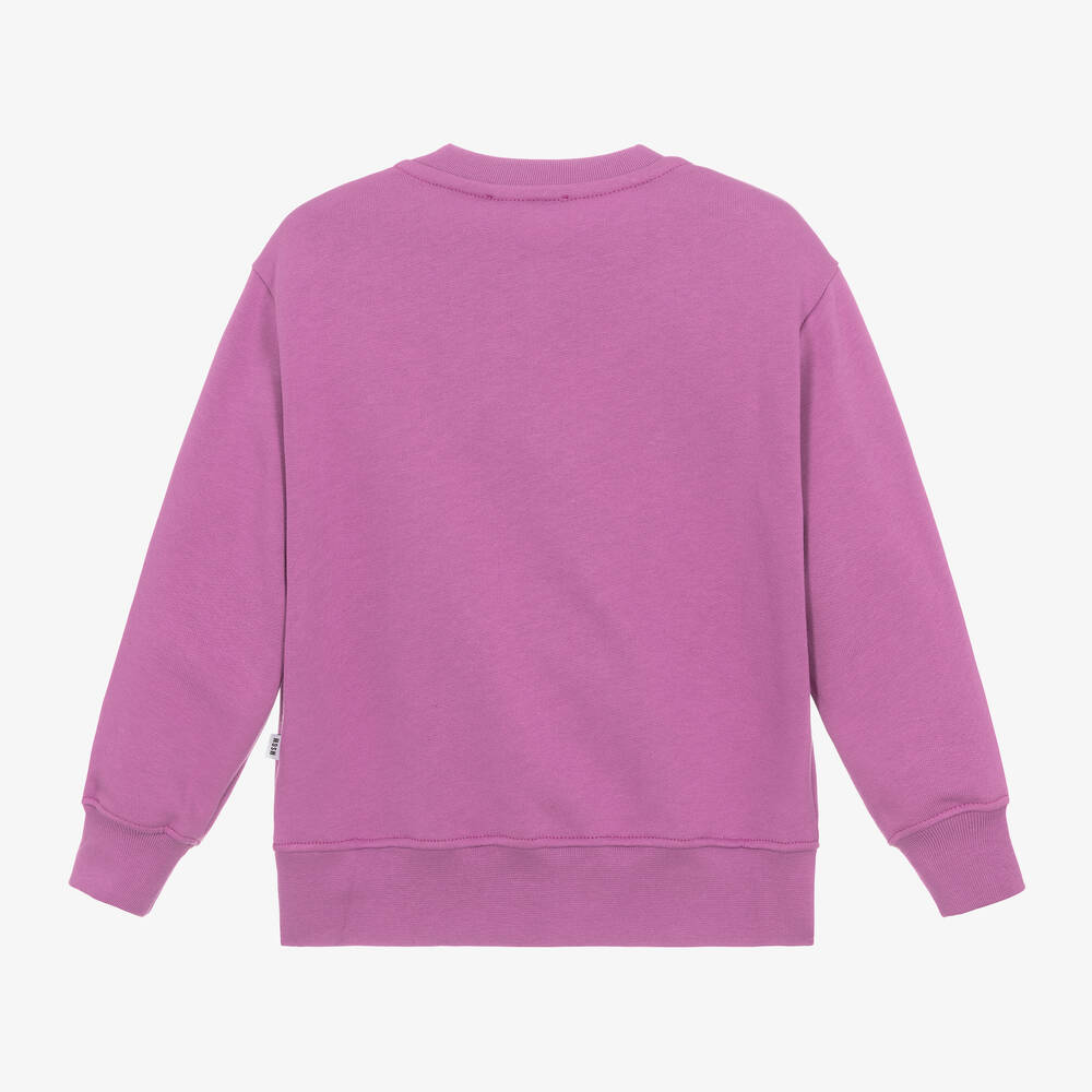 MSGM Sweat shirt violet en coton Childrensalon Outlet