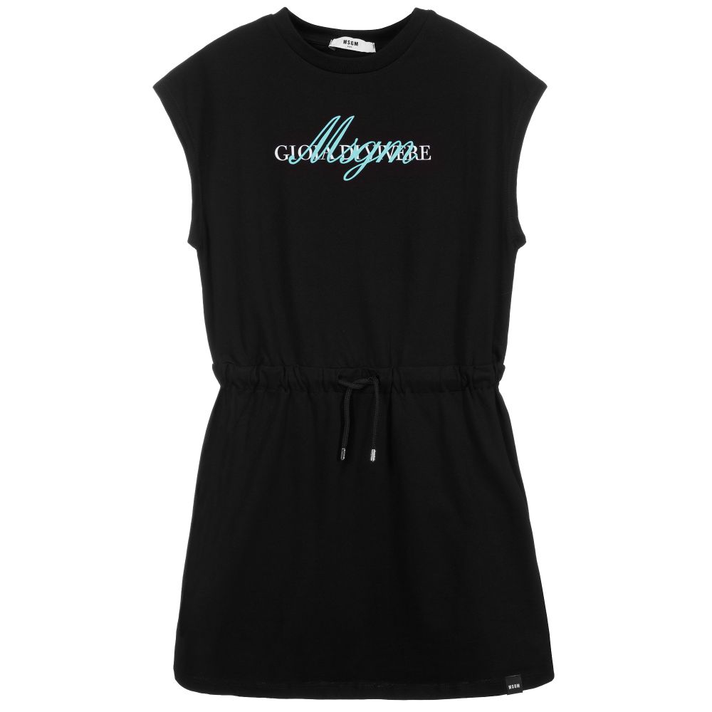 MSGM-Черное платье для подростков | Childrensalon Outlet