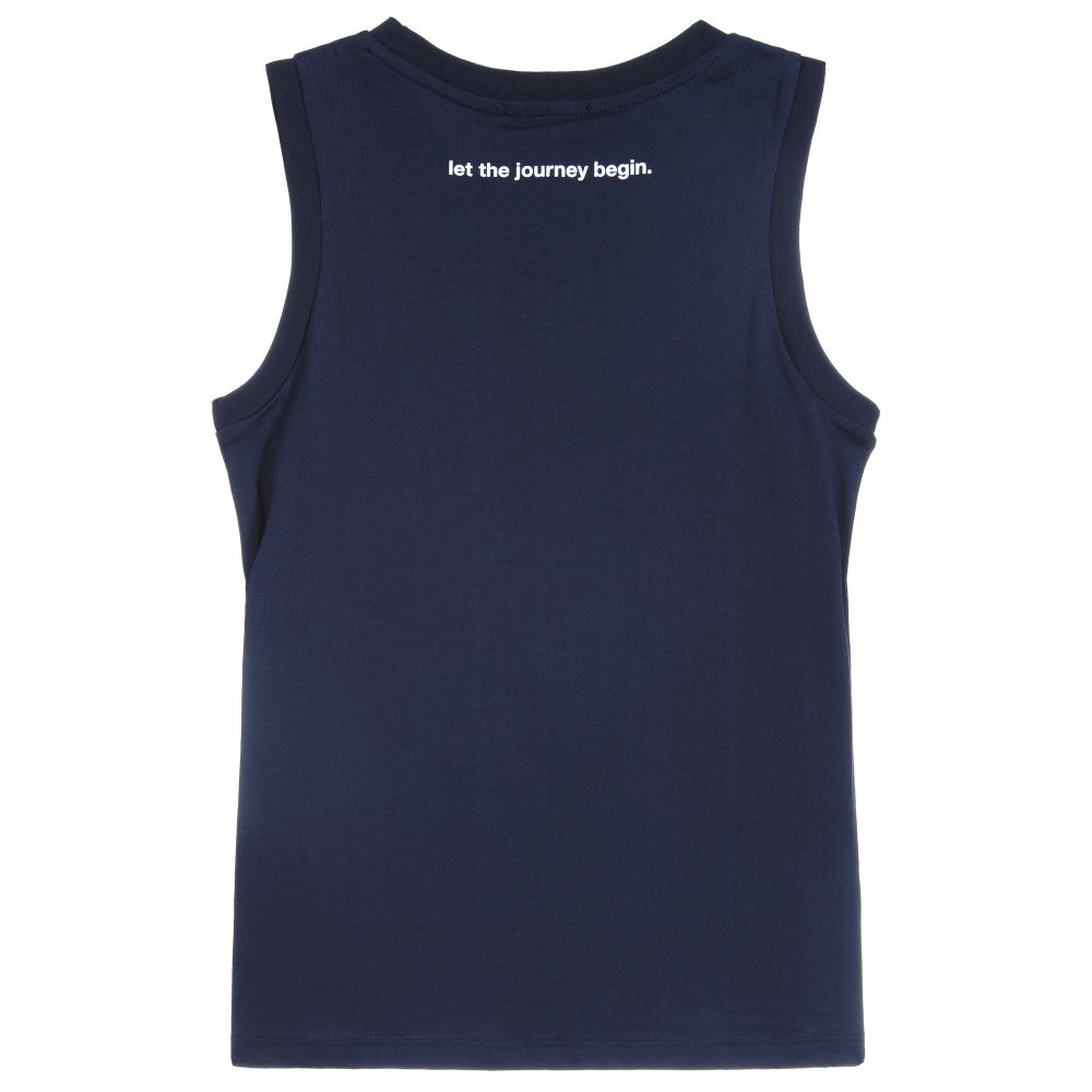 MSGM-Синяя майка с логотипом для подростков | Childrensalon Outlet