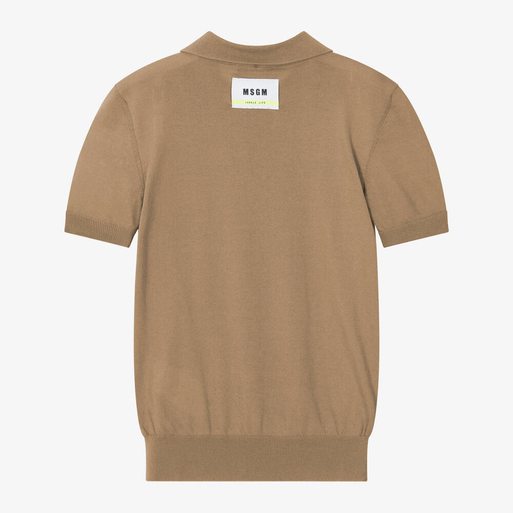 Cotton knit polo shirts best sale