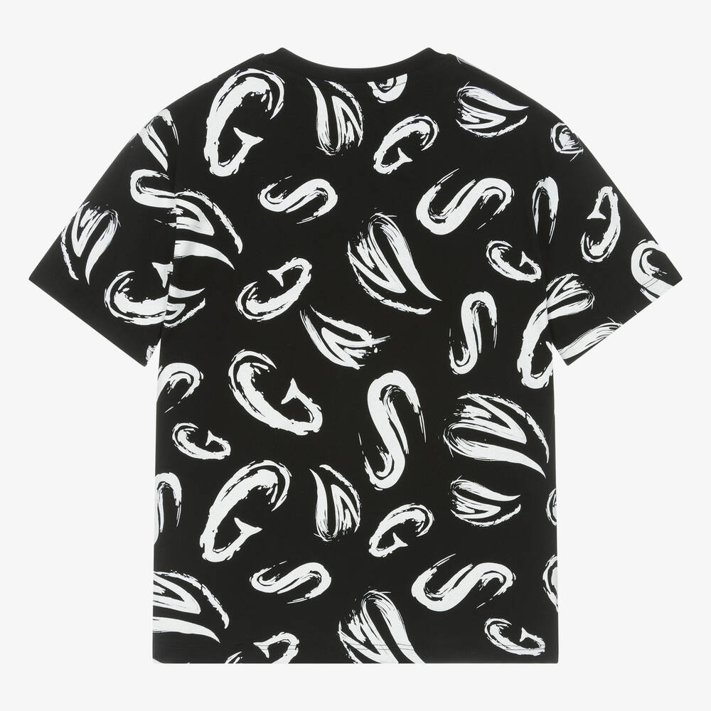 إم إس جي إم-تيشيرت قطن جيرسي لون أسود للمراهقين | Childrensalon Outlet