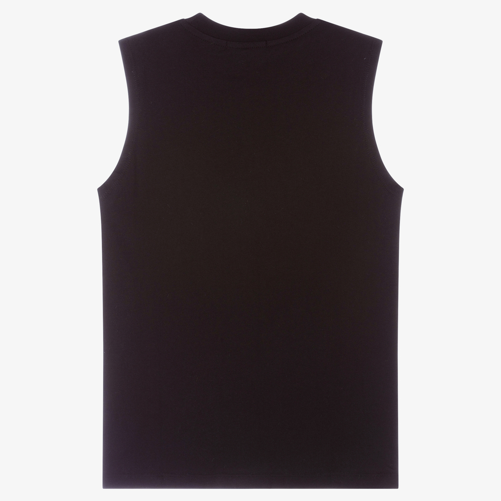 MSGM-Черная майка для подростков | Childrensalon Outlet