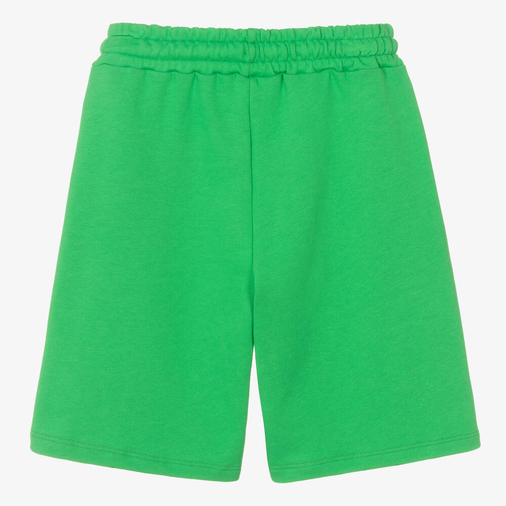 MSGM-شورت قطن جيرسي لون أخضر للمراهقين | Childrensalon Outlet