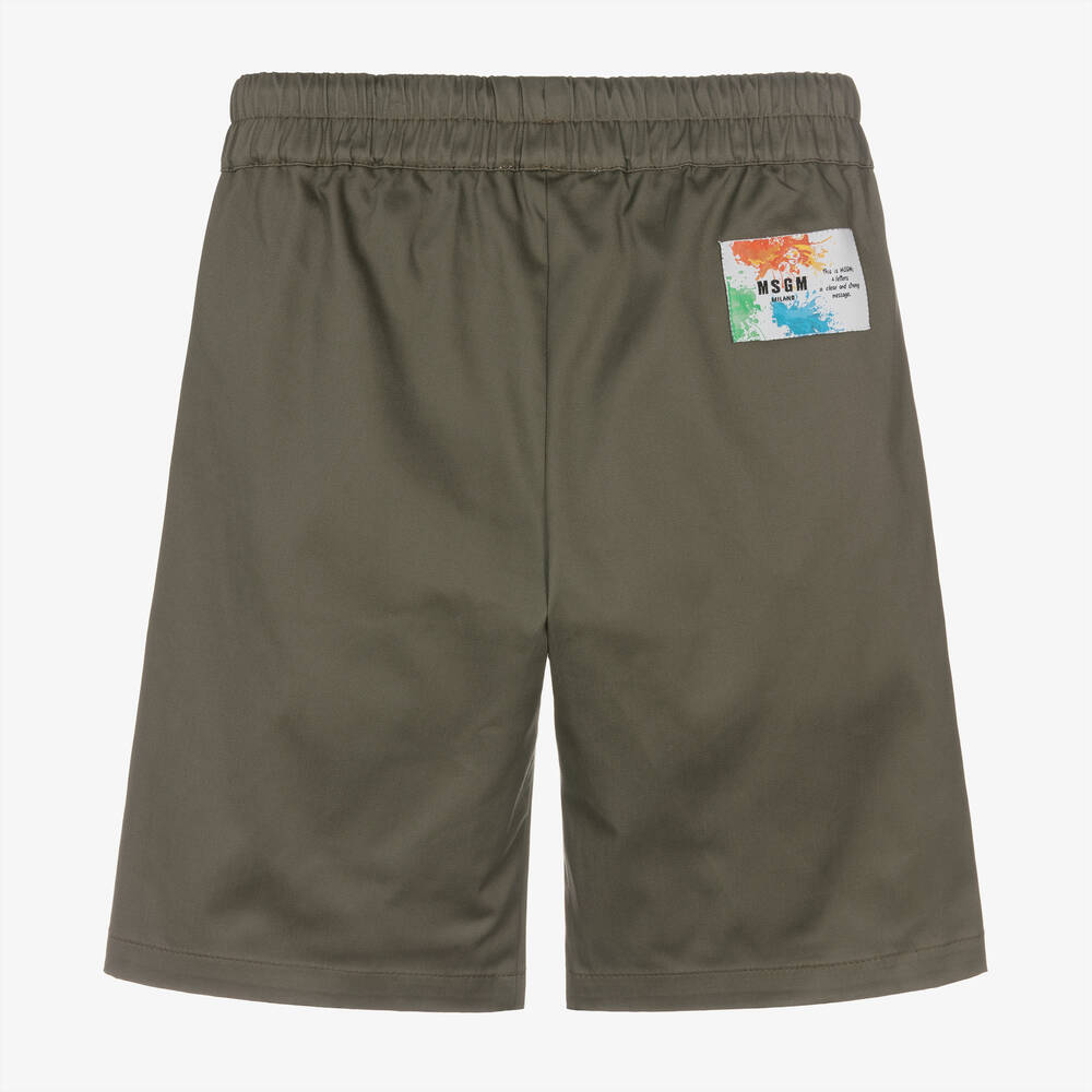 MSGM-Шорты цвета хаки для подростков | Childrensalon Outlet