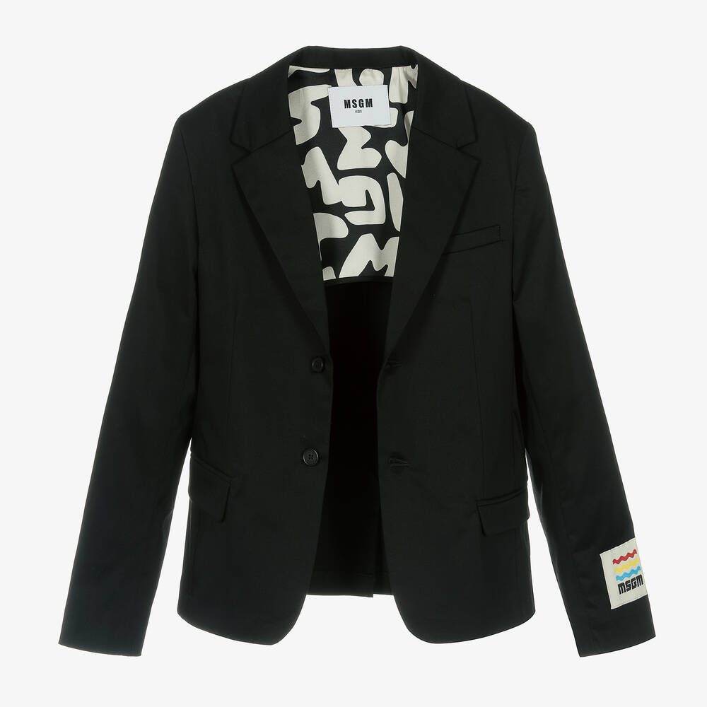 MSGM Blazer noir ado gar on