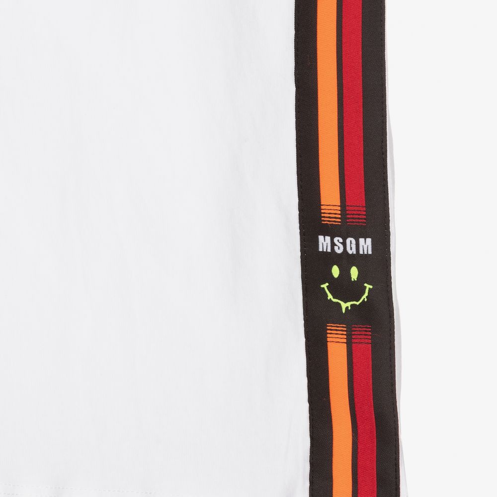 MSGM-Белая майка для подростков | Childrensalon Outlet