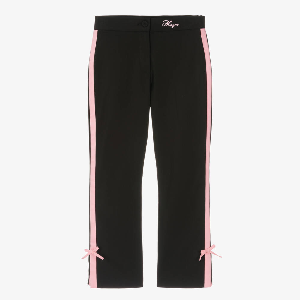 MSGM-Teen Girls Black Crêpe Trousers | Childrensalon Outlet