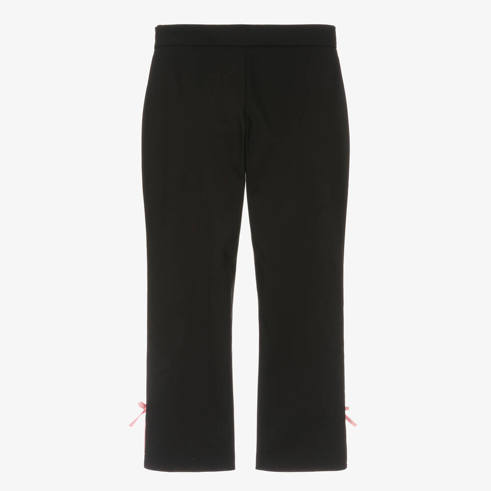 MSGM-Черные брюки из крепа для девочек-подростков | Childrensalon Outlet