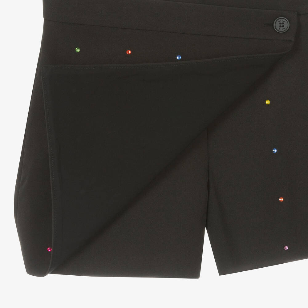 MSGM-شورت سكورت تينز بناتي لون أسود | Childrensalon Outlet