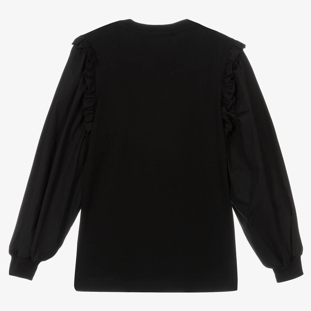 MSGM-Черный топ для девочек-подростков | Childrensalon Outlet