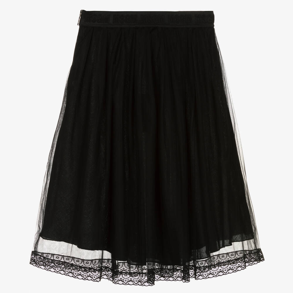 MSGM-Teen Girls Black Tulle Skirt | Childrensalon Outlet