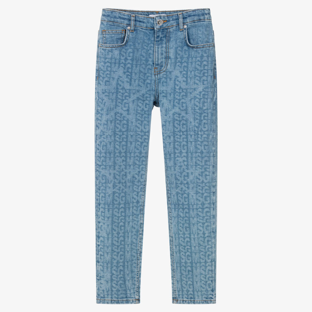 MSGM - Blaue Teen Baumwoll-Jeans | Childrensalon