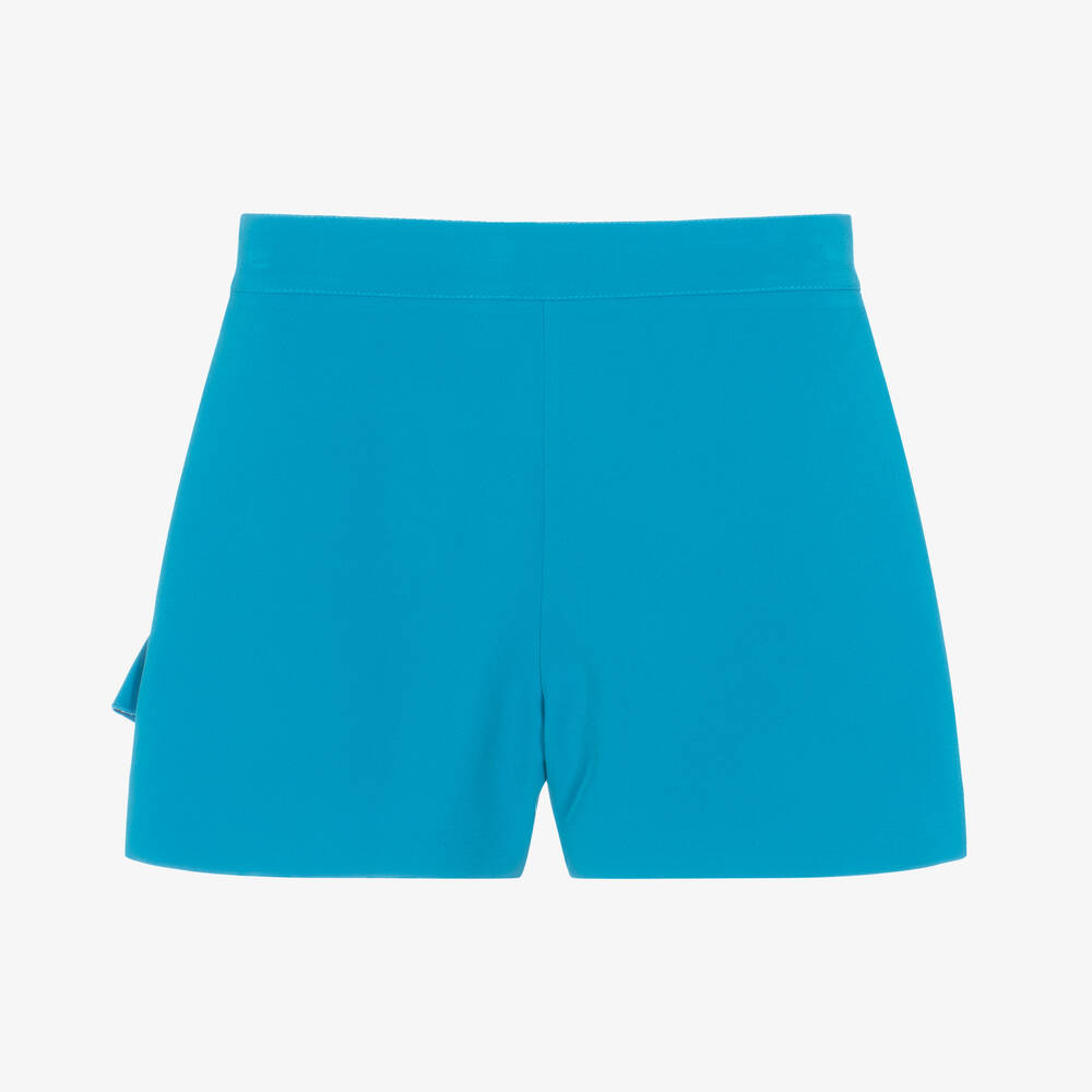 MSGM Short bleu en crepe ado fille
