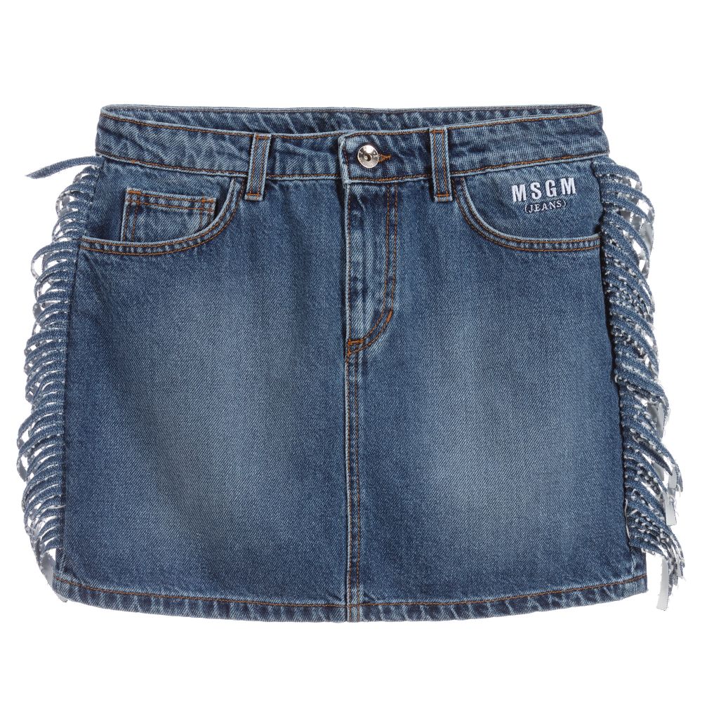msgm denim skirt