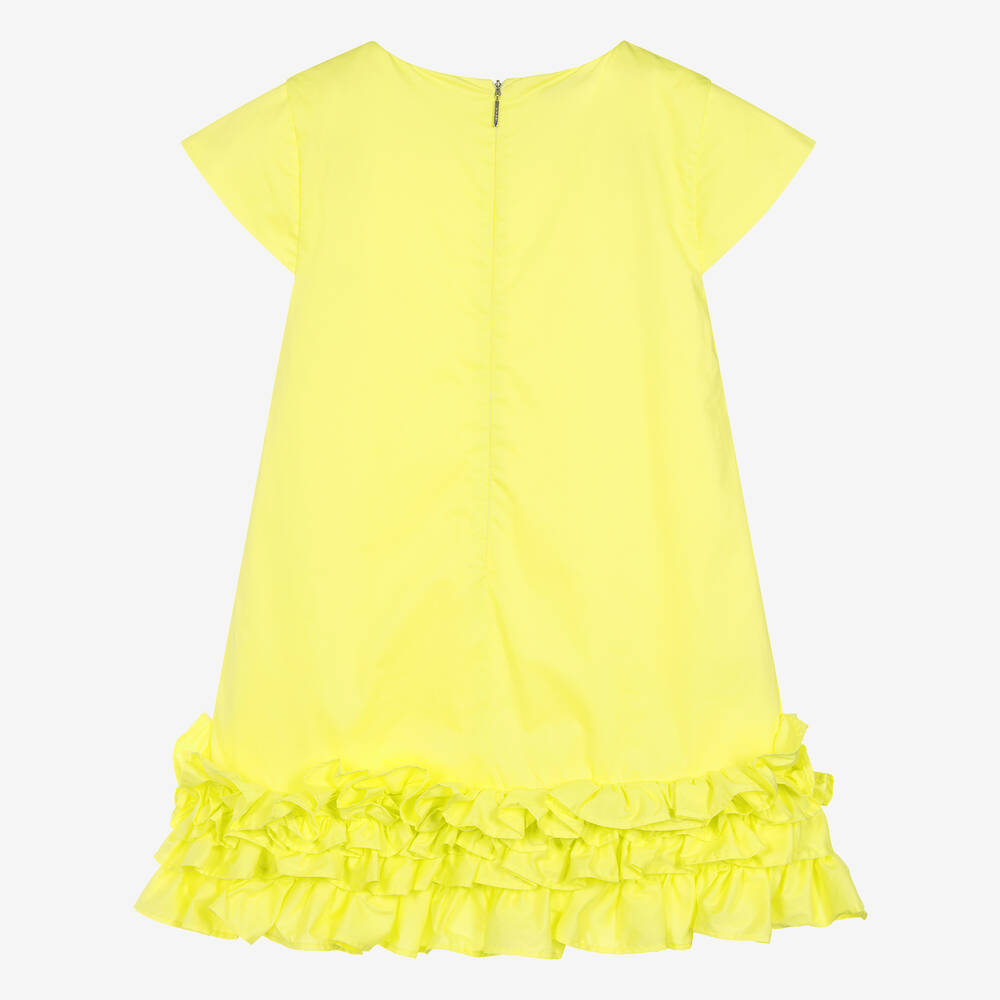 MSGM-Teen Girls Green Cotton Dress | Childrensalon Outlet