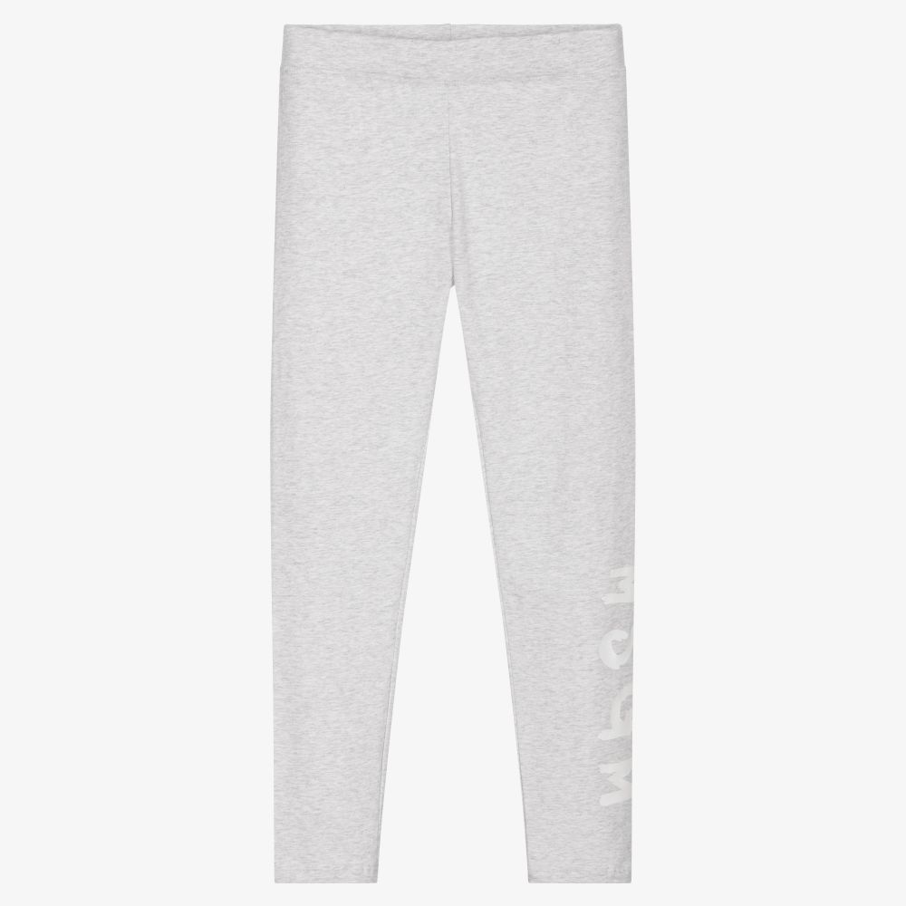 MSGM - Teen Girls Grey Logo Leggings | Childrensalon