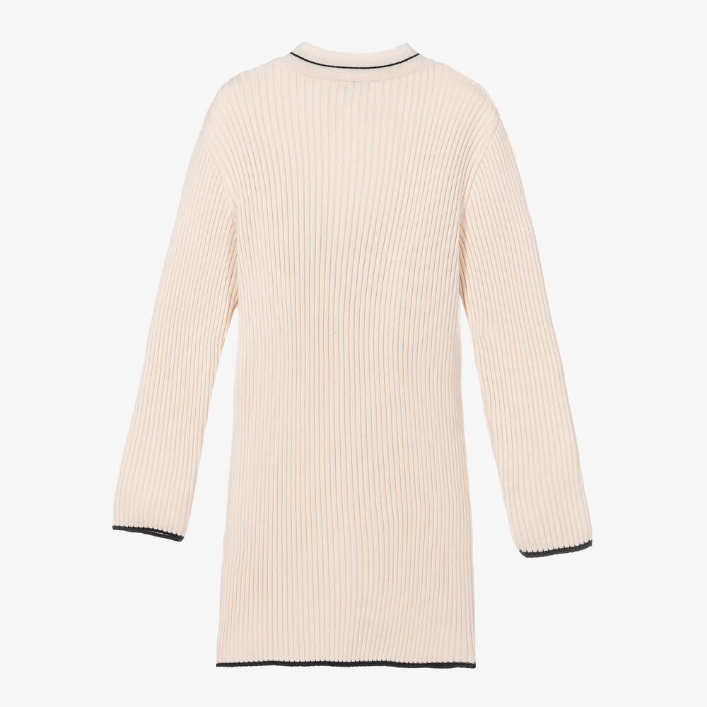 MSGM-Кремовое трикотажное платье | Childrensalon Outlet