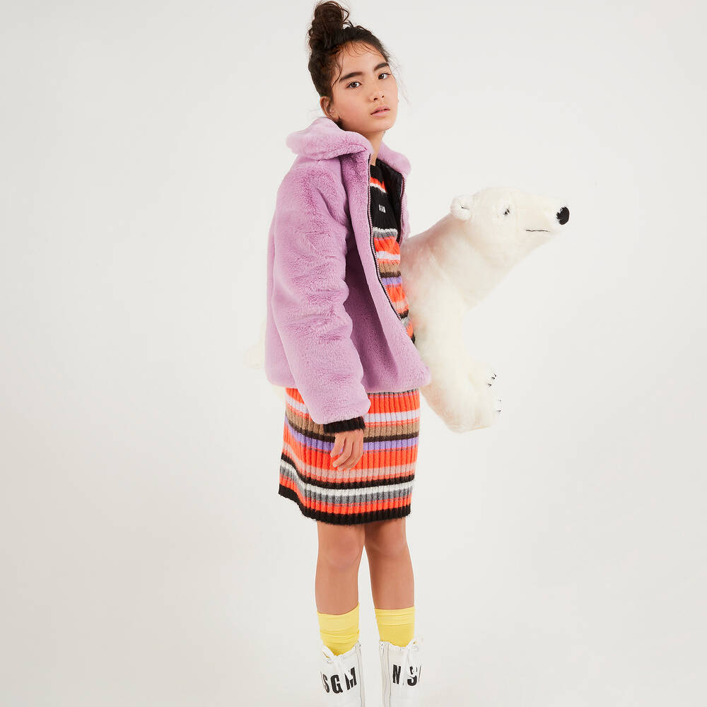 Girls lilac coat on sale