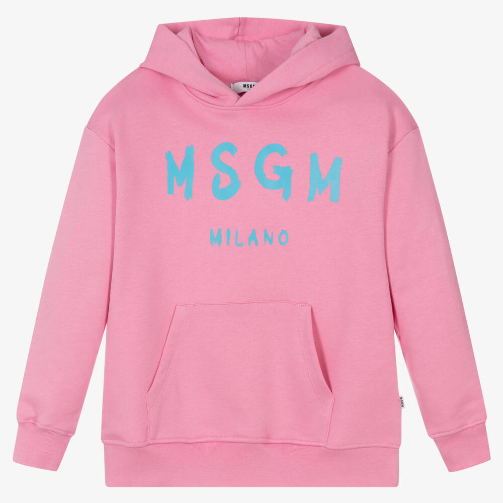 MSGM - Rosa Teen Kapuzenpullover (M) | Childrensalon