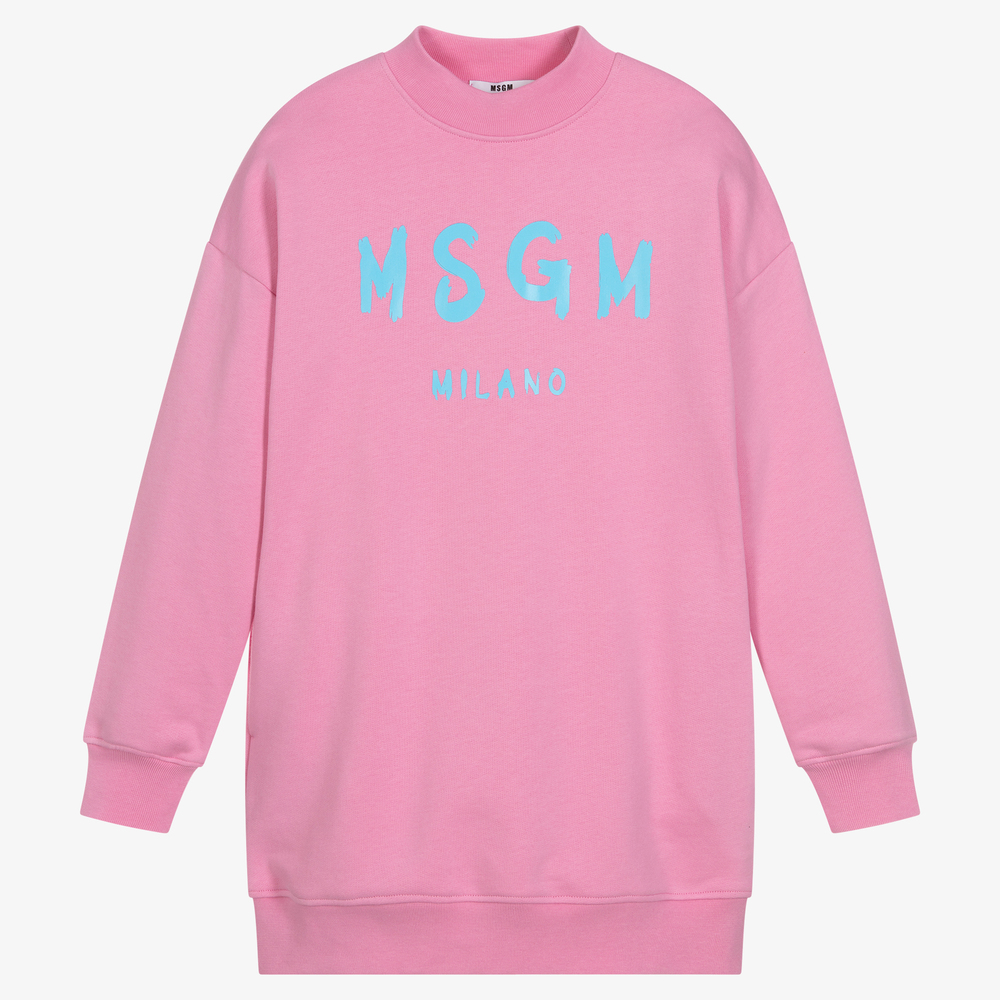 MSGM - Teen Girls Pink Sweatshirt Dress | Childrensalon