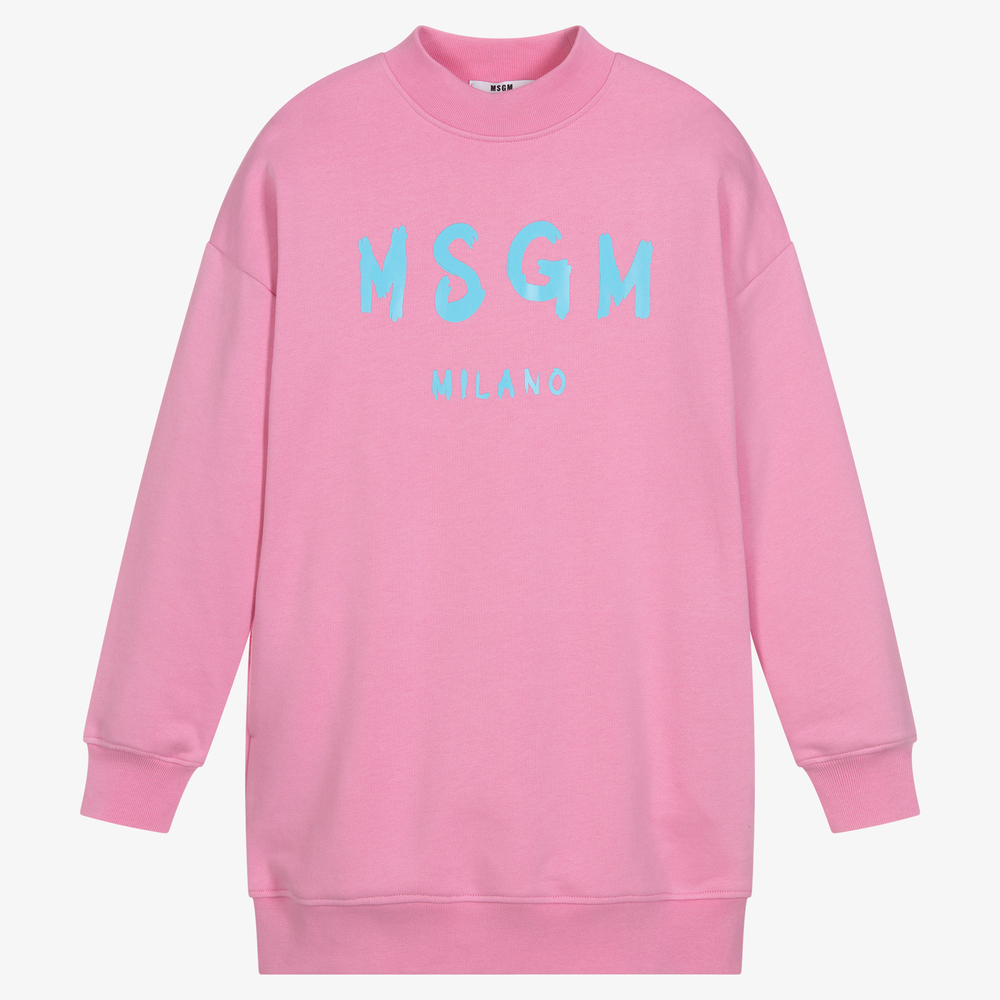 MSGM - Rosa Teen Sweatshirtkleid | Childrensalon