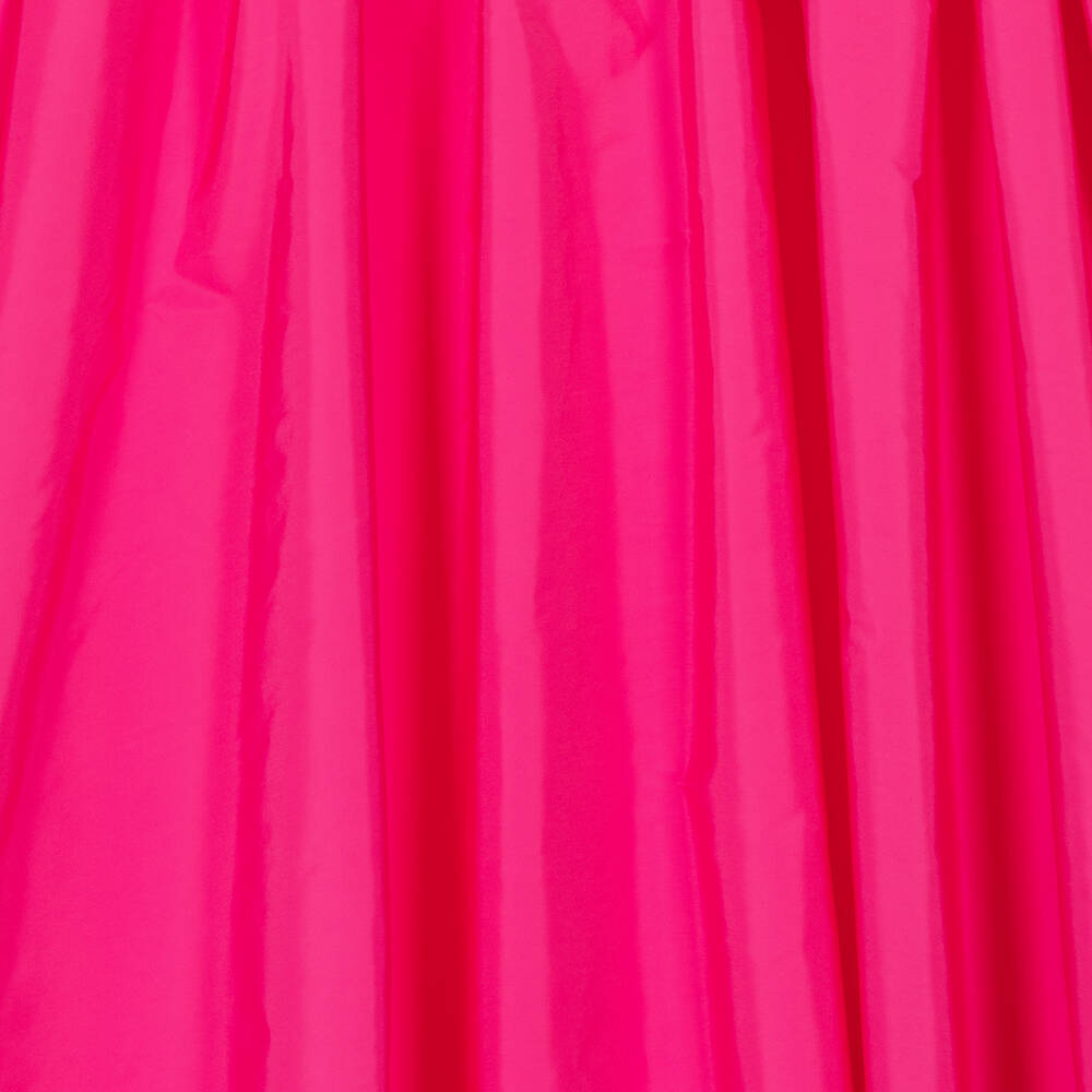 MSGM-Teen Girls Pink Taffeta Ruffle Dress | Childrensalon Outlet