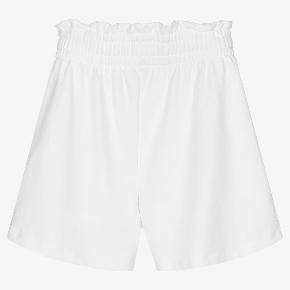 MSGM-Белые хлопковые шорты для девочек-подростков | Childrensalon Outlet