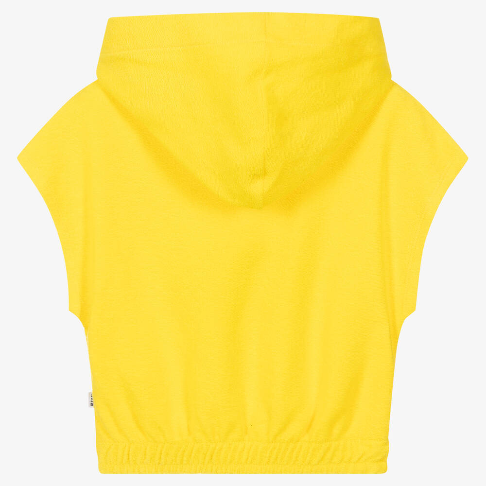 MSGM-Желтый свитшот с капюшоном | Childrensalon Outlet