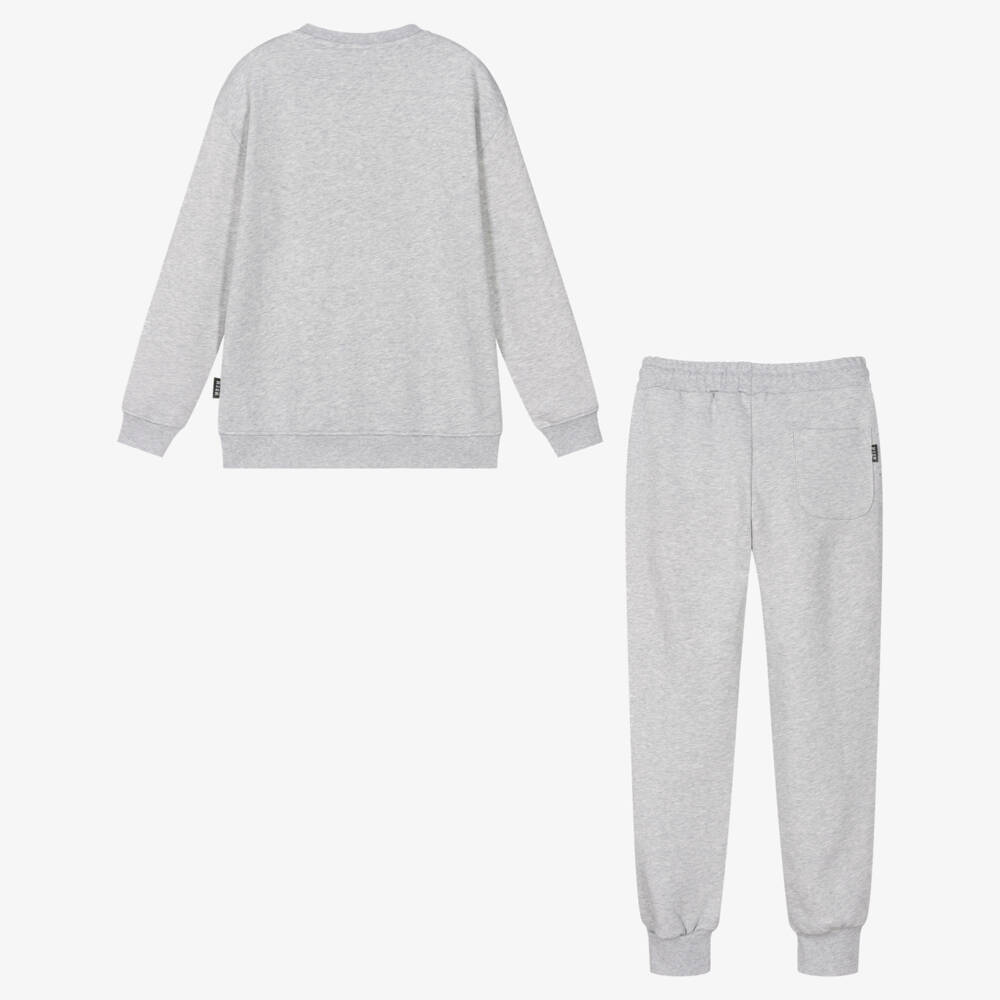 MSGM-Teen Grey Cotton Tracksuit | Childrensalon Outlet