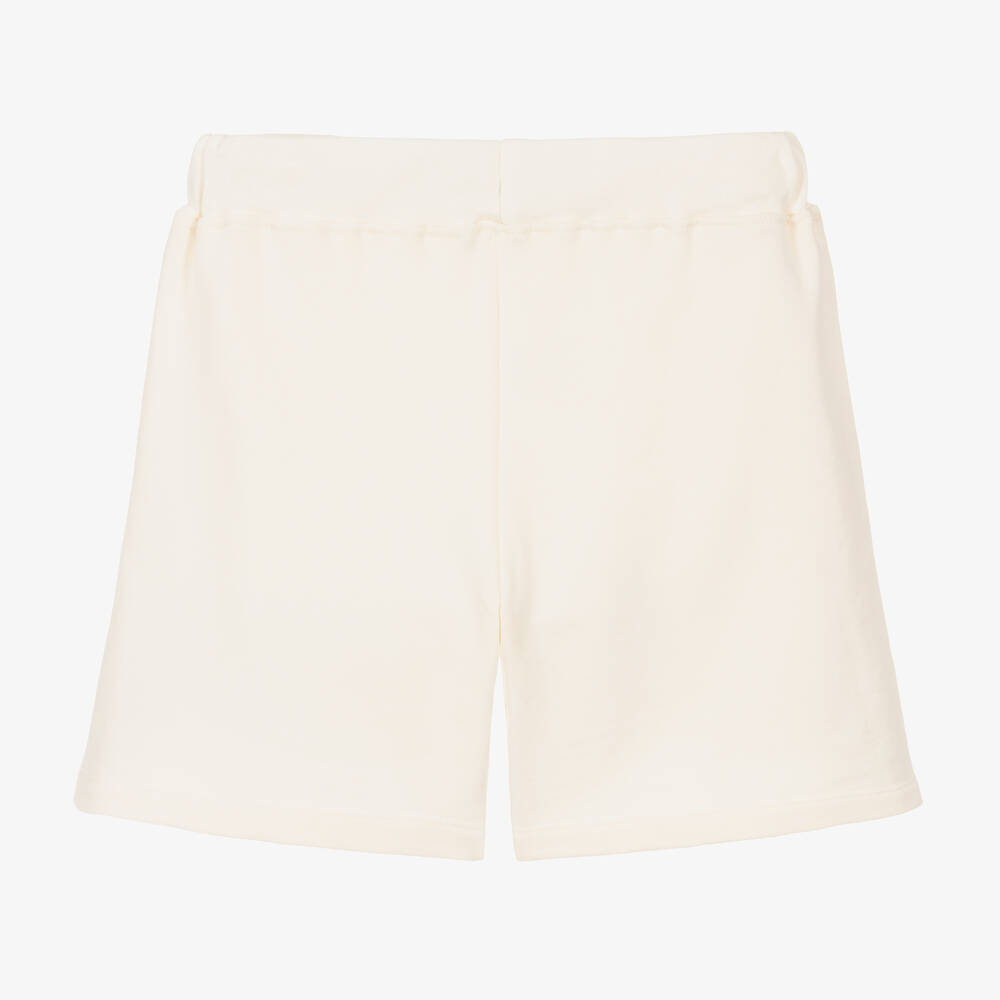 MSGM-شورت قطن جيرسي لون عاجي تينز | Childrensalon Outlet