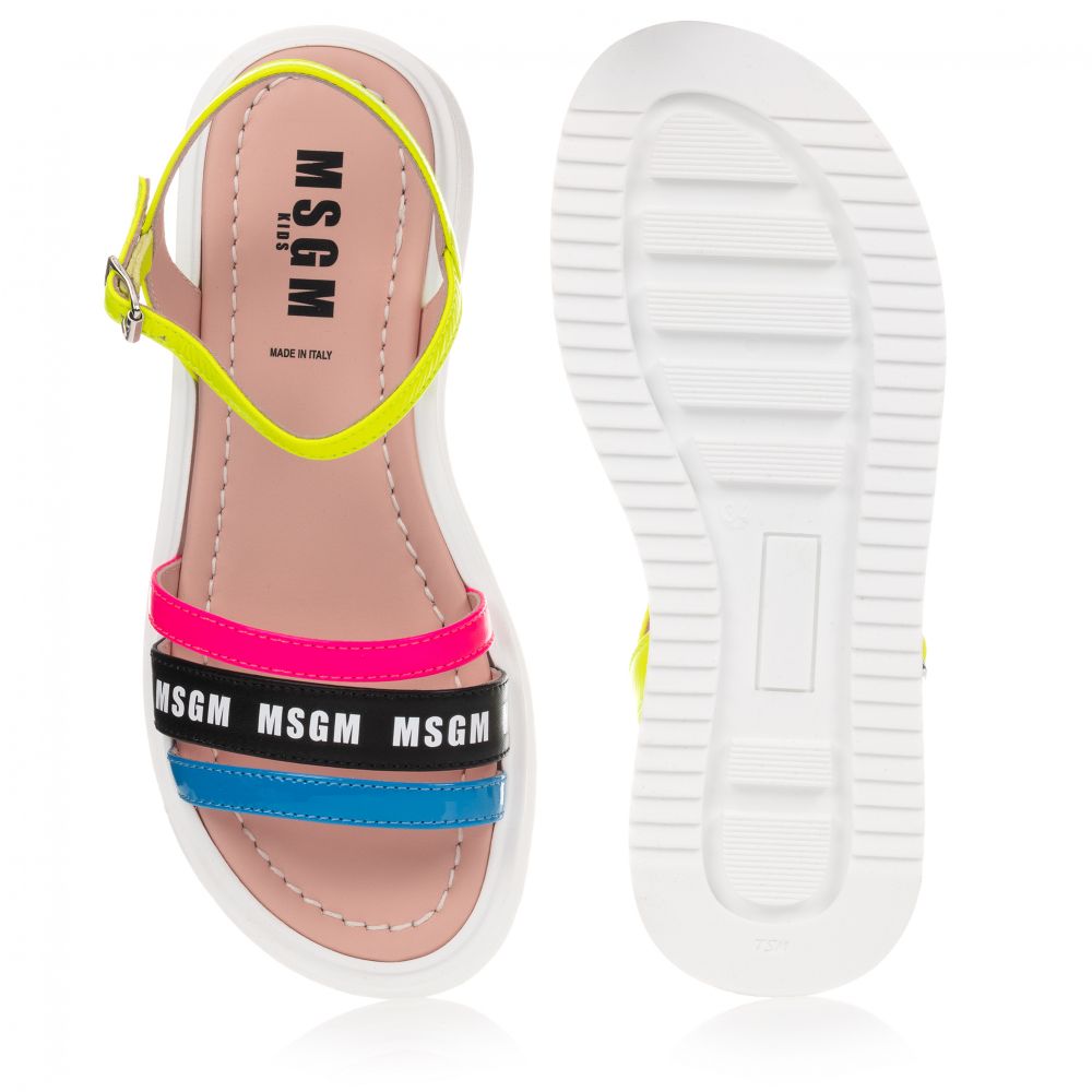 MSGM-Кожаные сандалии для подростков | Childrensalon Outlet
