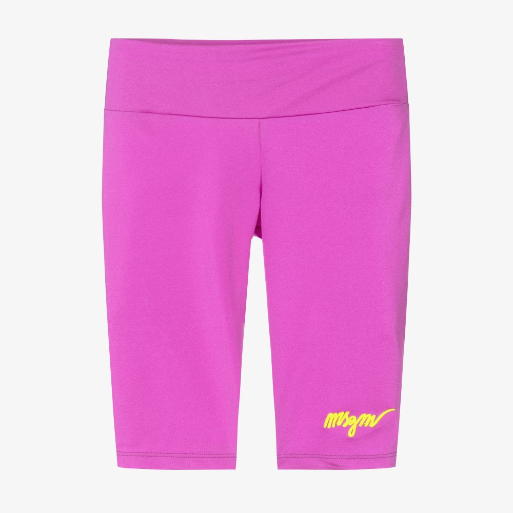 MSGM - Teen Pink Cycling Shorts | Childrensalon