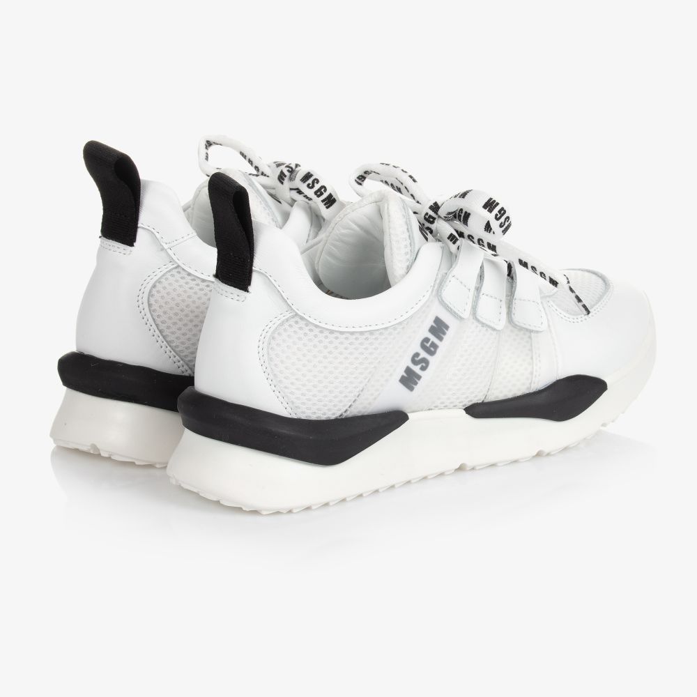 MSGM-Бело-черные кроссовки для подростков | Childrensalon Outlet