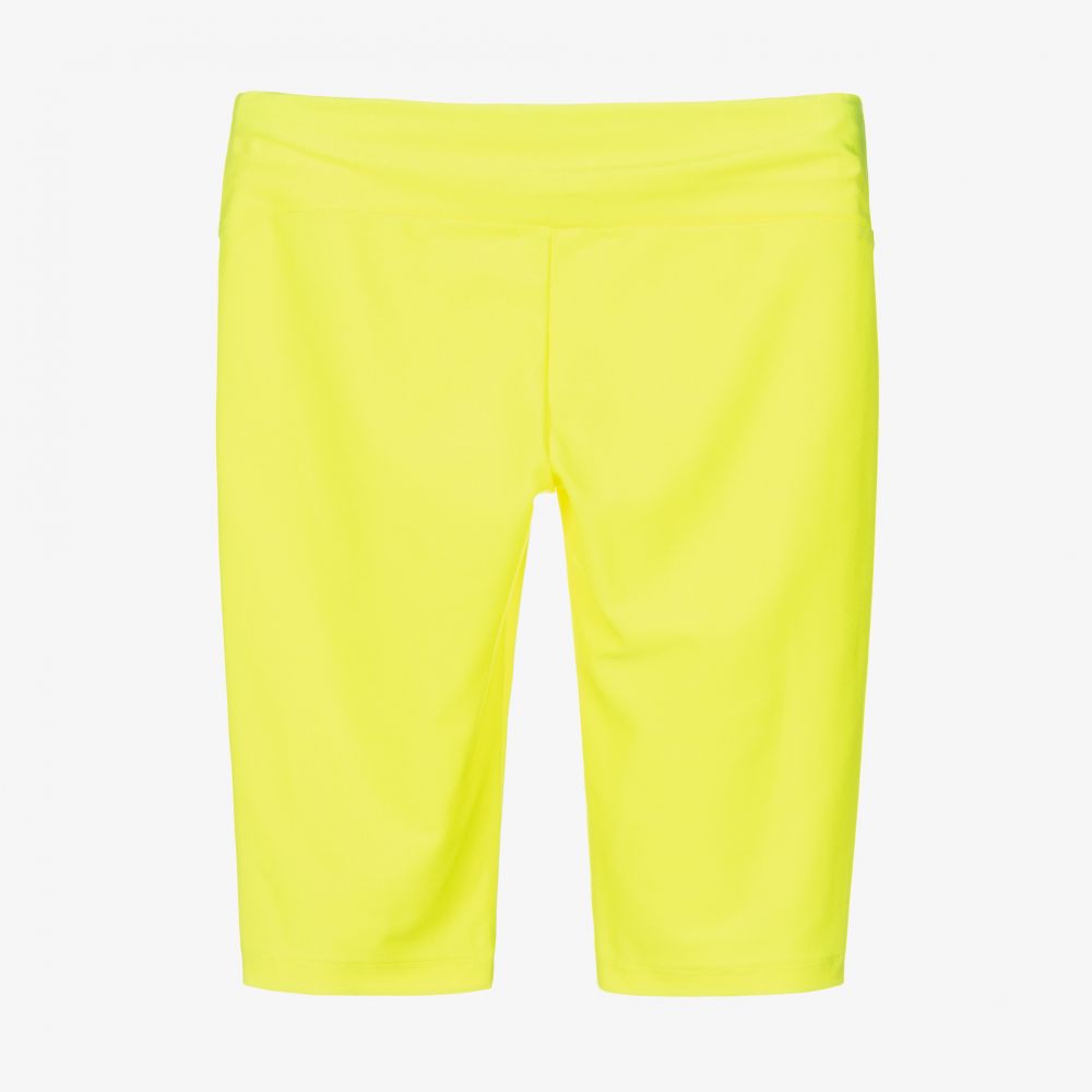 MSGM Teen Yellow Cycling Shorts