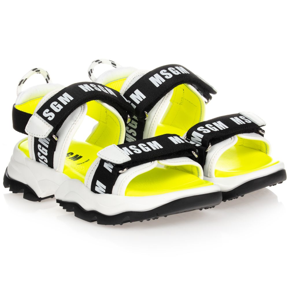 MSGM - Teens Logo Sandals | Childrensalon