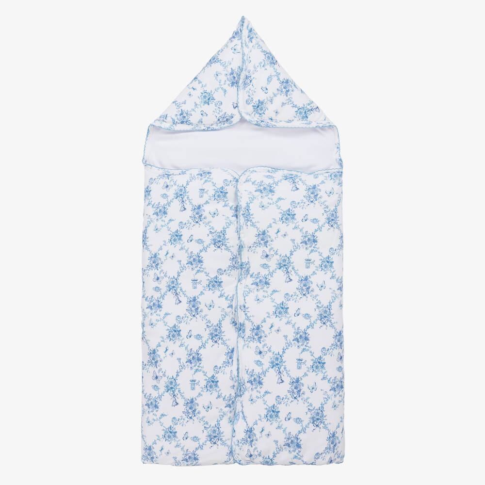 My Little Pie - Babyschlafsack in Weiß & Blau Nest für Mädchen (85 cm) | Childrensalon