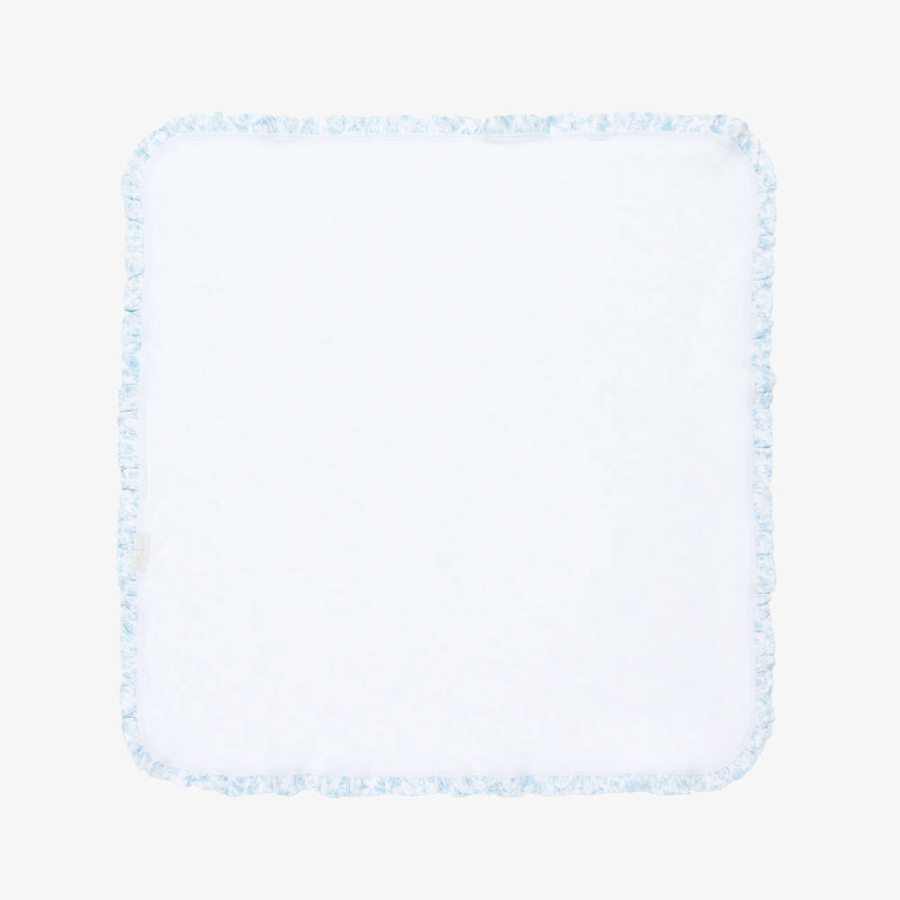 My Little Pie-Blue And White Floral Blanket | Childrensalon Outlet