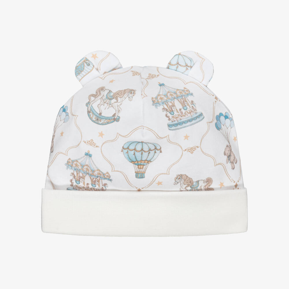 My Little Pie-Blue Rocking Horse Print Hat | Childrensalon Outlet