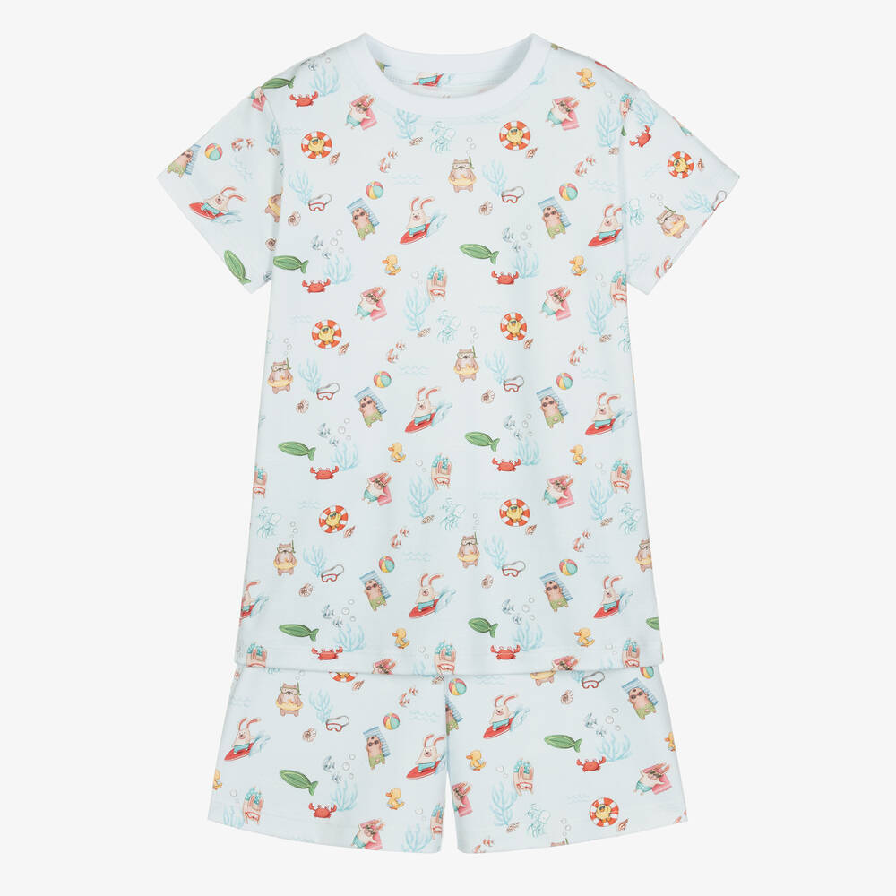 My Little Pie - Blauer Sea Crew Supima-Schlafanzug | Childrensalon