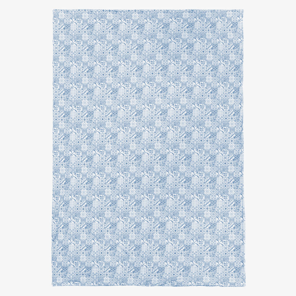 My Little Pie-Blue & White Amalfi Supima Cotton Single Bedding Set | Childrensalon Outlet