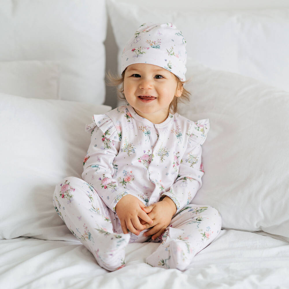 My Little Pie-Bouquet Supima Cotton Babygrow Set | Childrensalon Outlet