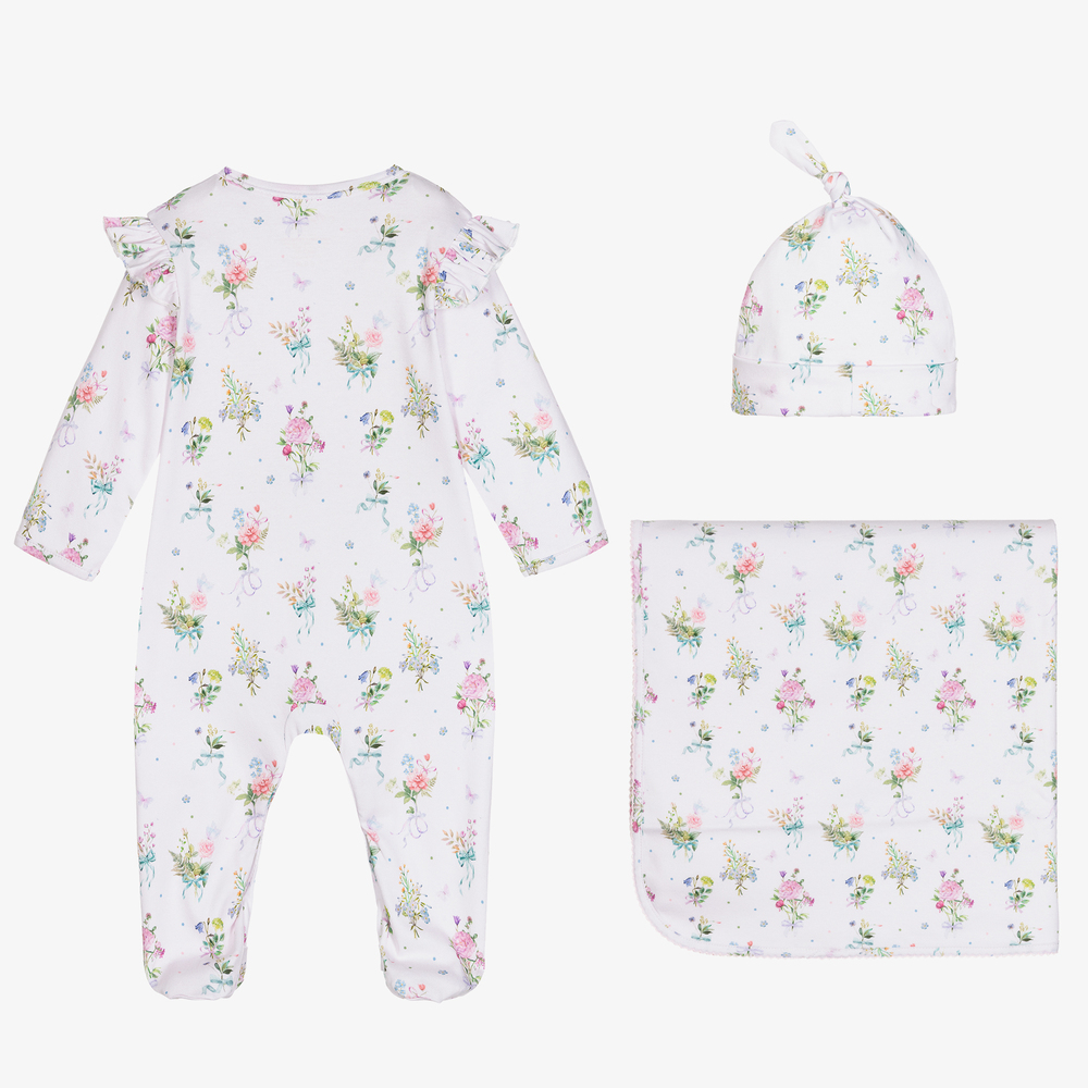 My Little Pie-Bouquet Supima Cotton Babygrow Set | Childrensalon Outlet