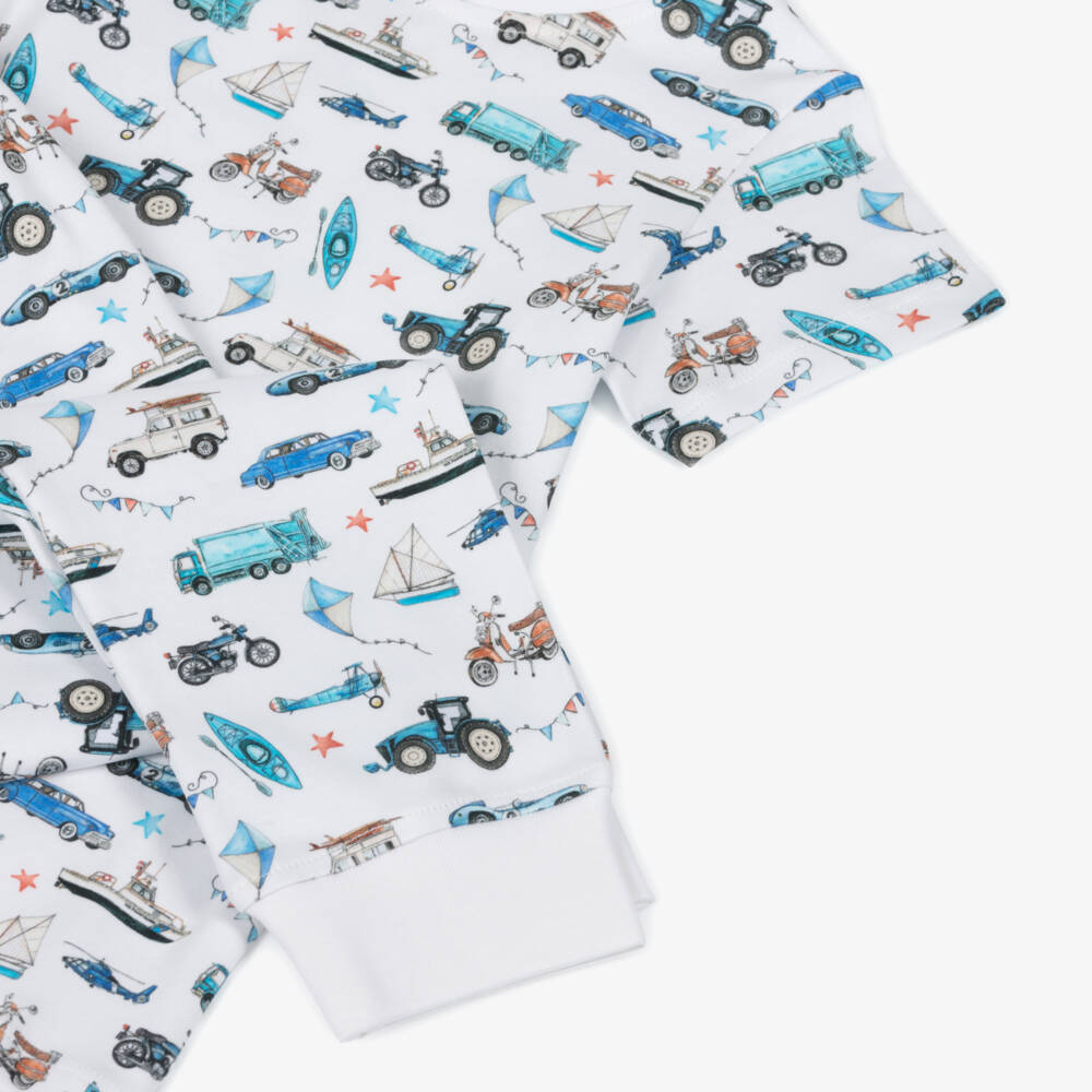 My Little Pie-Boys Cozy White Transport Sleepwear | Childrensalon Outlet