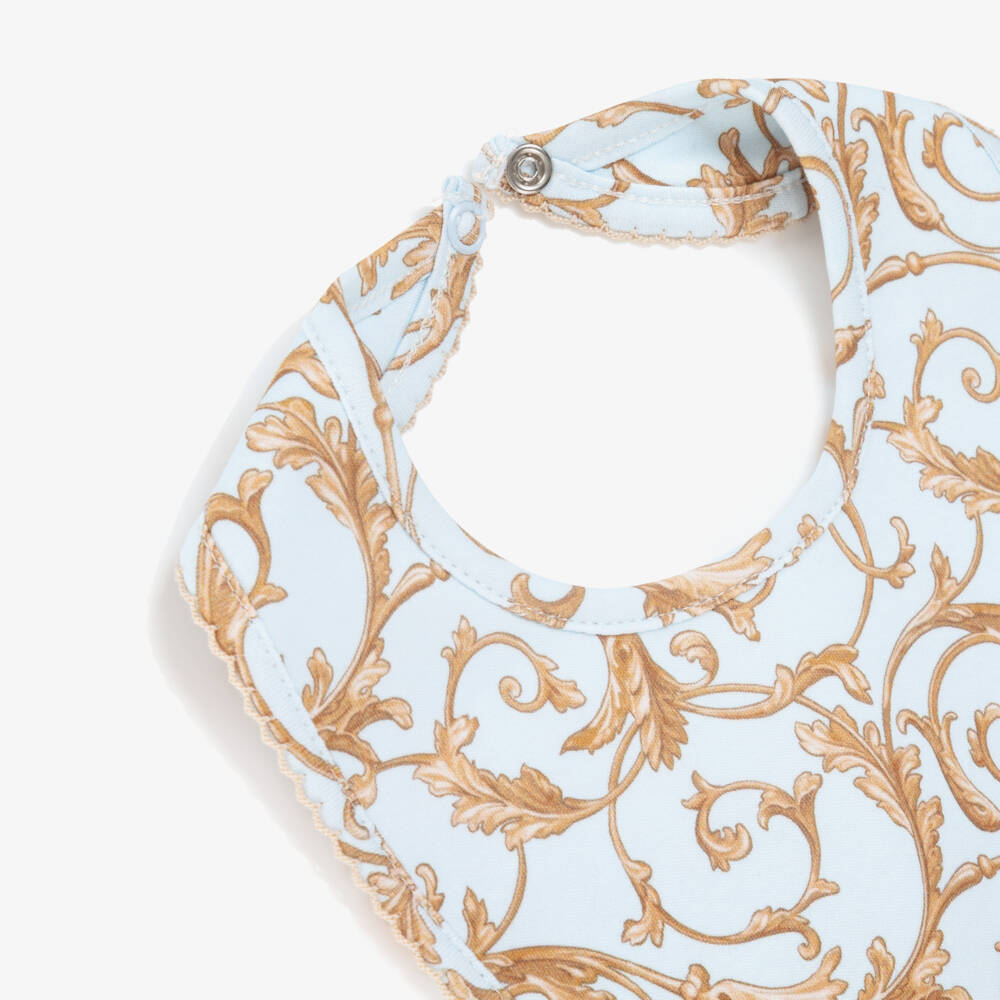 My Little Pie-Boys Heavenly Blue Supima Bib | Childrensalon Outlet