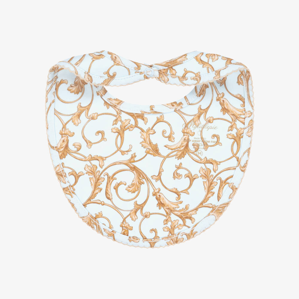 My Little Pie-Boys Heavenly Blue Supima Bib | Childrensalon Outlet