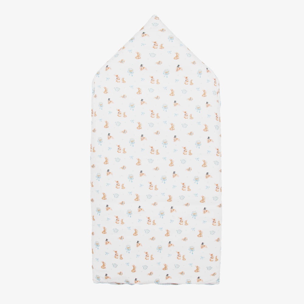 My Little Pie-Boys Ivory Blue Cotton Nest | Childrensalon Outlet