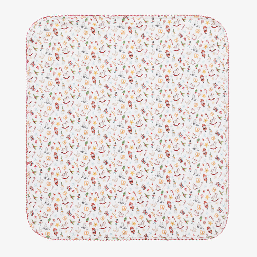 My Little Pie-Boys Ivory Noel Cotton Blanket | Childrensalon Outlet