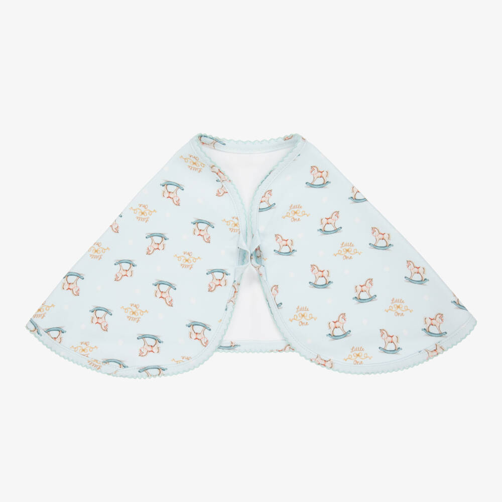 My Little Pie-Boys Pale Blue Horse Muslin Cloth | Childrensalon Outlet