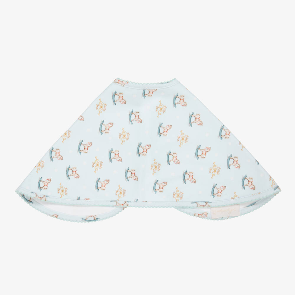 My Little Pie-Boys Pale Blue Horse Muslin Cloth | Childrensalon Outlet