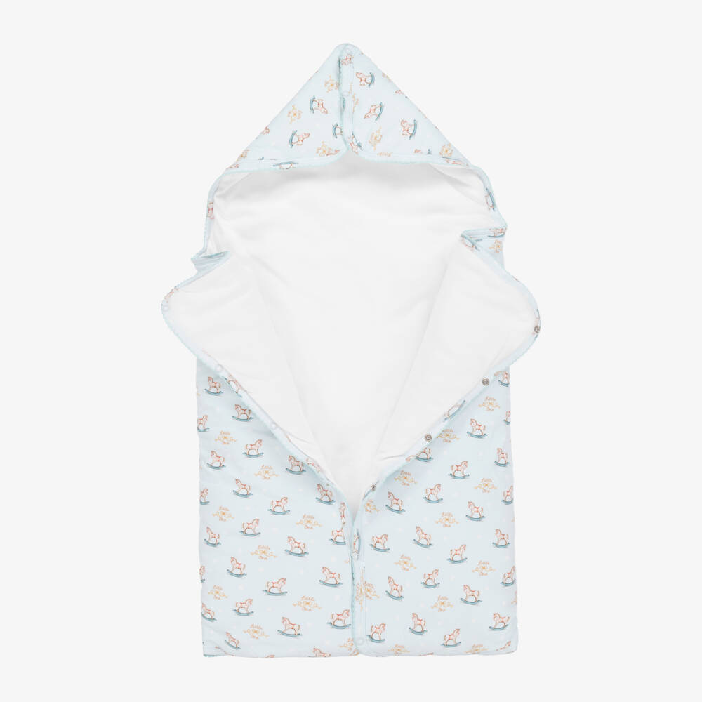 My Little Pie-Голубой конверт из хлопка супима с лошадками (81см) | Childrensalon Outlet